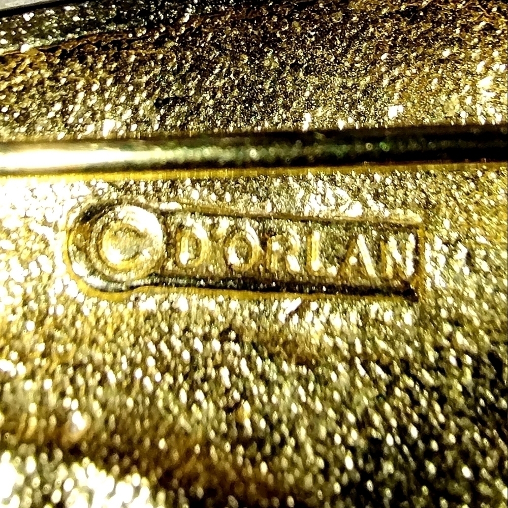 1970s D’Orlan Swarovski Crystal Figural Cat Brooch | 22K Triple Gold Plated - Picture 3 of 4